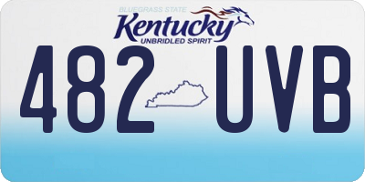 KY license plate 482UVB