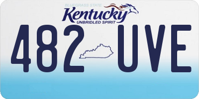 KY license plate 482UVE