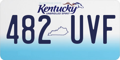 KY license plate 482UVF