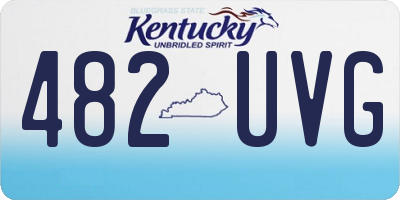 KY license plate 482UVG