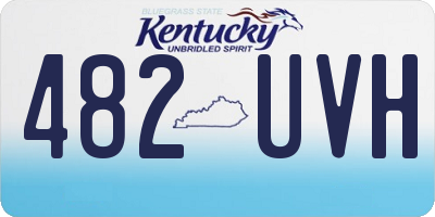 KY license plate 482UVH