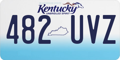 KY license plate 482UVZ