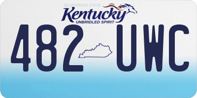 KY license plate 482UWC
