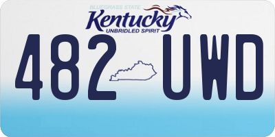 KY license plate 482UWD