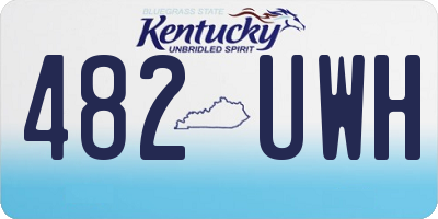 KY license plate 482UWH
