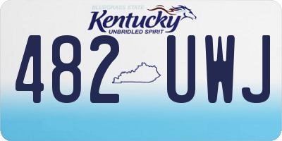 KY license plate 482UWJ