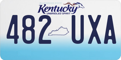 KY license plate 482UXA