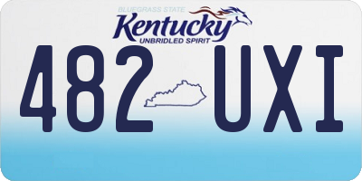 KY license plate 482UXI