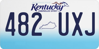 KY license plate 482UXJ