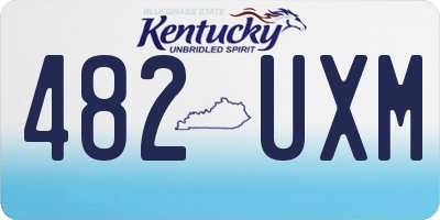 KY license plate 482UXM