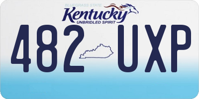 KY license plate 482UXP