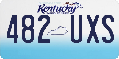 KY license plate 482UXS