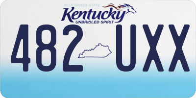 KY license plate 482UXX