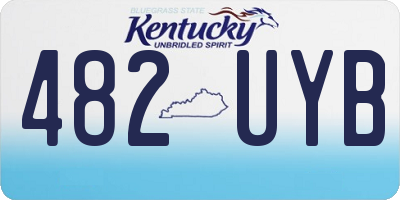 KY license plate 482UYB