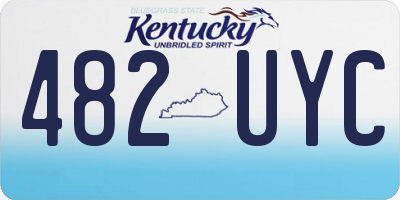 KY license plate 482UYC
