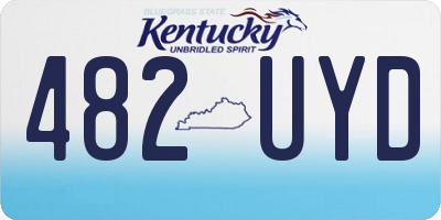 KY license plate 482UYD