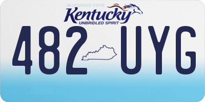 KY license plate 482UYG