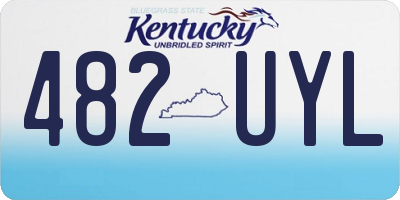 KY license plate 482UYL