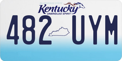 KY license plate 482UYM