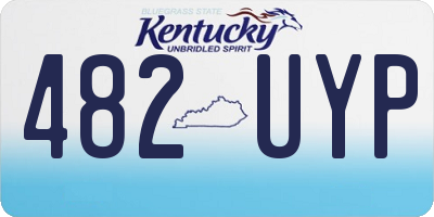 KY license plate 482UYP