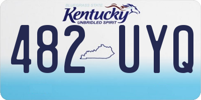KY license plate 482UYQ