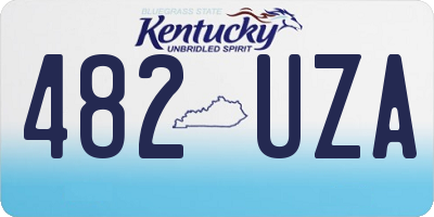 KY license plate 482UZA