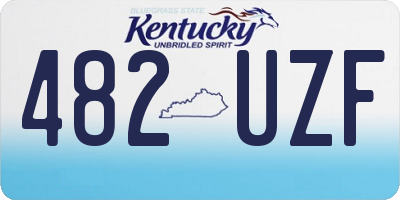 KY license plate 482UZF
