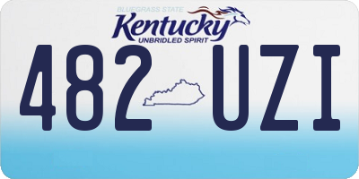 KY license plate 482UZI