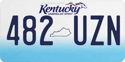 KY license plate 482UZN