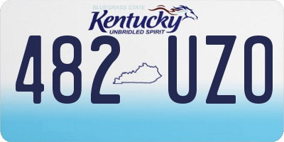 KY license plate 482UZO
