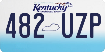 KY license plate 482UZP