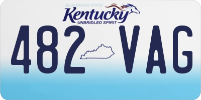 KY license plate 482VAG