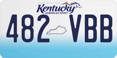 KY license plate 482VBB