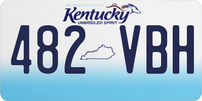 KY license plate 482VBH