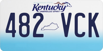 KY license plate 482VCK