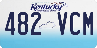 KY license plate 482VCM