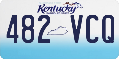 KY license plate 482VCQ