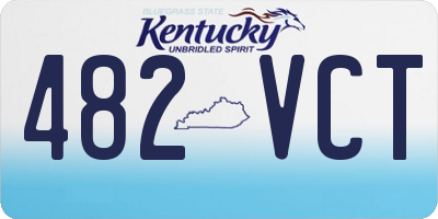 KY license plate 482VCT