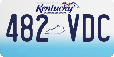 KY license plate 482VDC