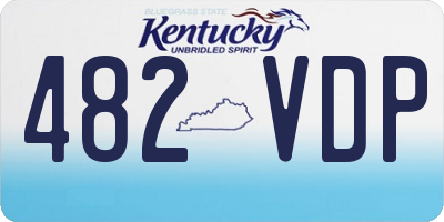 KY license plate 482VDP