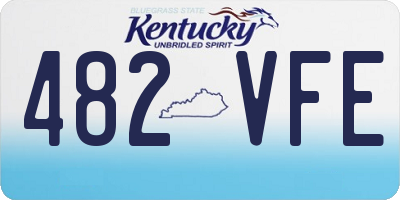 KY license plate 482VFE
