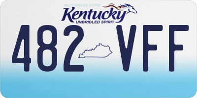 KY license plate 482VFF