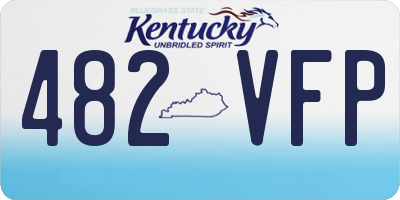 KY license plate 482VFP