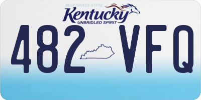 KY license plate 482VFQ