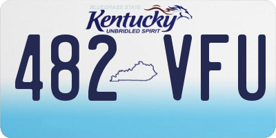 KY license plate 482VFU