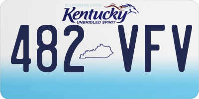 KY license plate 482VFV