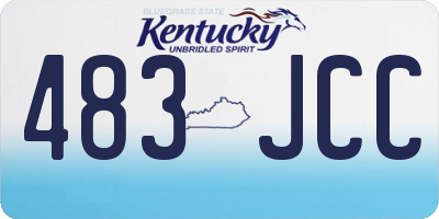 KY license plate 483JCC