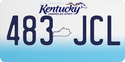 KY license plate 483JCL