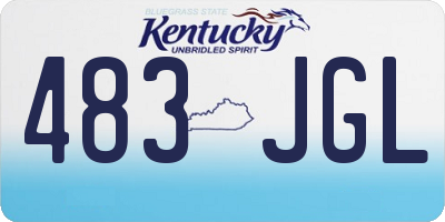 KY license plate 483JGL