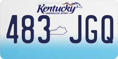 KY license plate 483JGQ